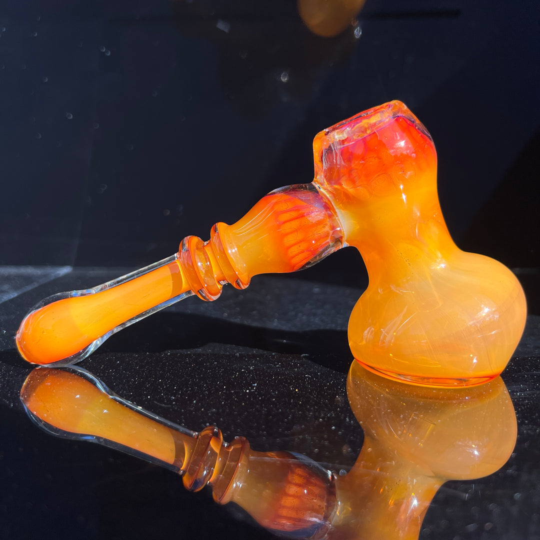 Honey Honeycomb Bubbler Glass Pipe TG   