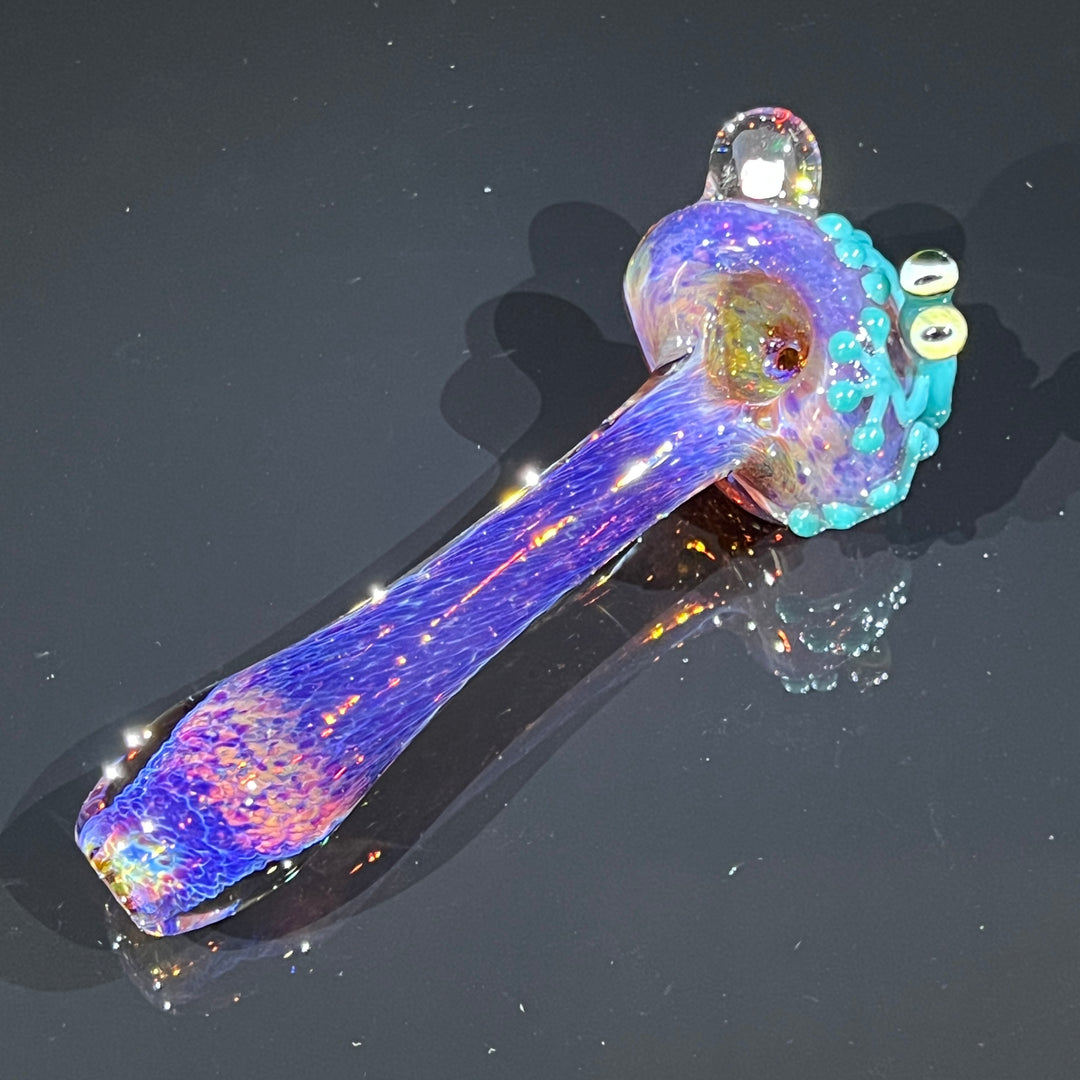 Purple Opal Frog Spoon Glass Pipe Beezy Glass