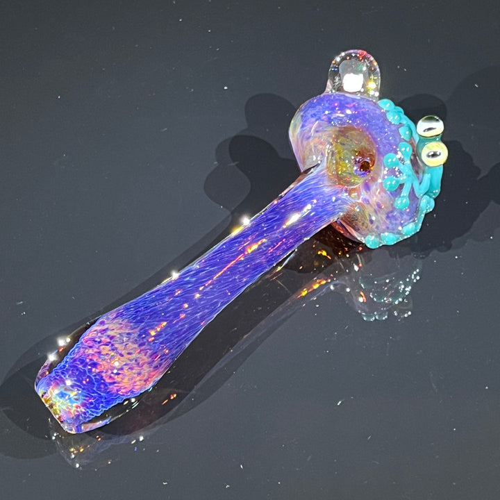 Purple Opal Frog Spoon Glass Pipe Beezy Glass