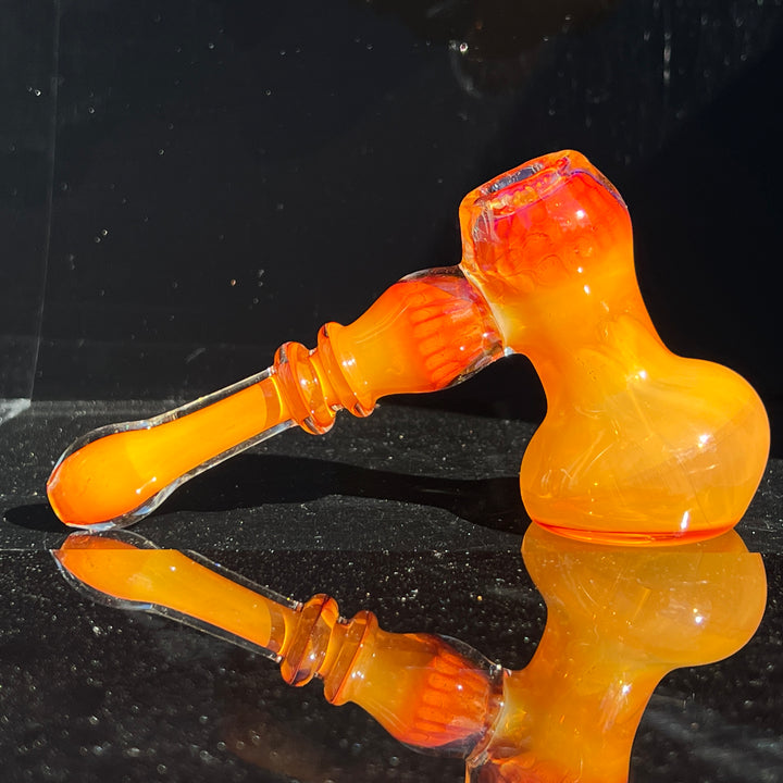 Honey Honeycomb Bubbler Glass Pipe TG   