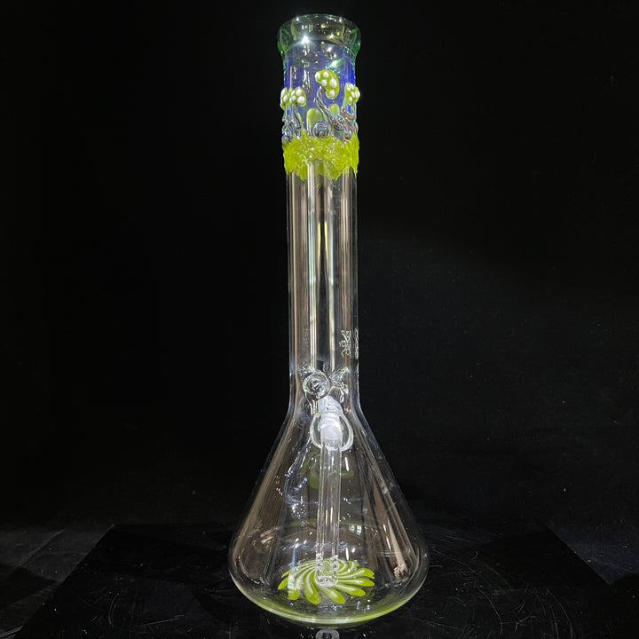 15" Mushroom Swirl Beaker Bong Glass Pipe Mary Jane's Glass   