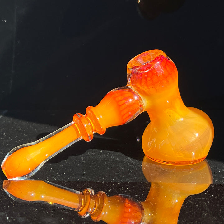 Honey Honeycomb Bubbler Glass Pipe TG   