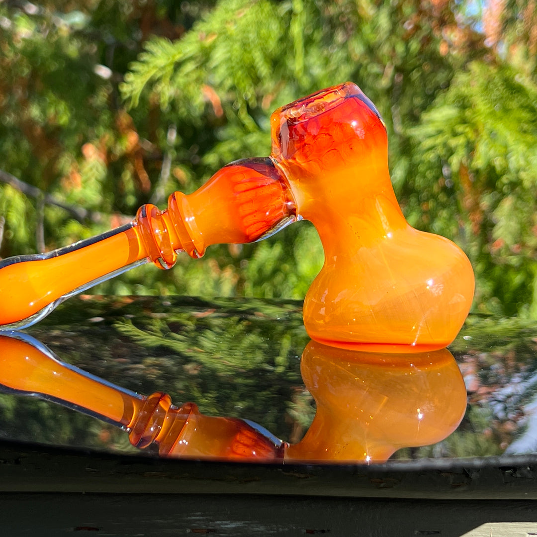 Honey Honeycomb Bubbler Glass Pipe TG   