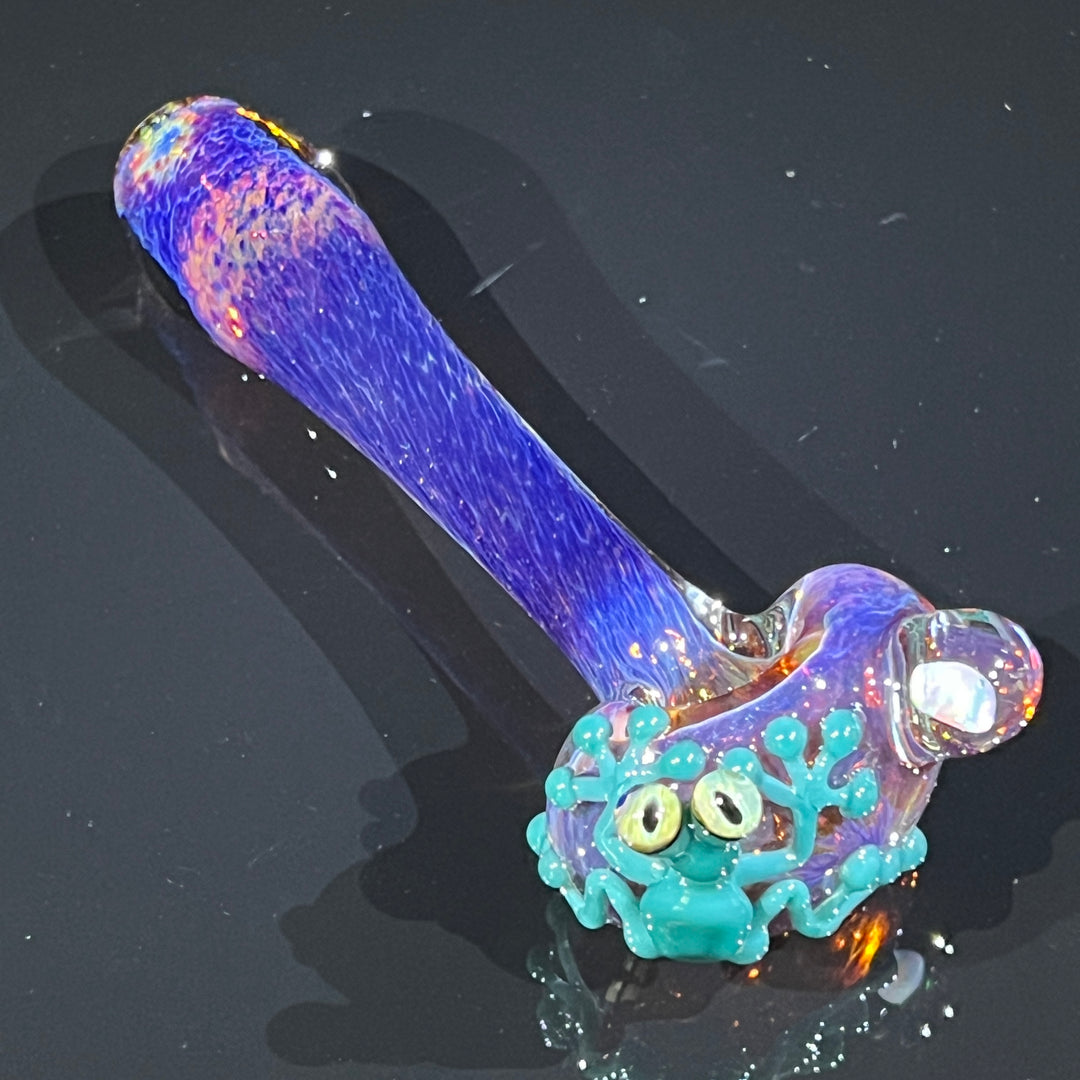 Purple Opal Frog Spoon Glass Pipe Beezy Glass