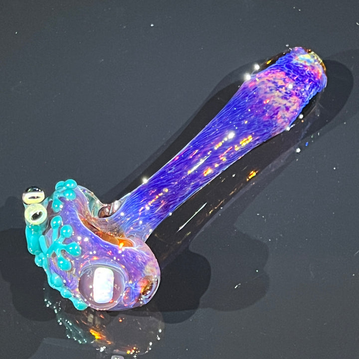 Purple Opal Frog Spoon Glass Pipe Beezy Glass