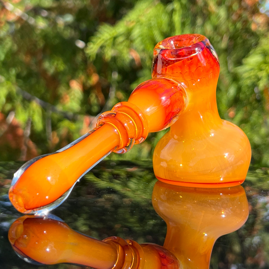 Honey Honeycomb Bubbler Glass Pipe TG   