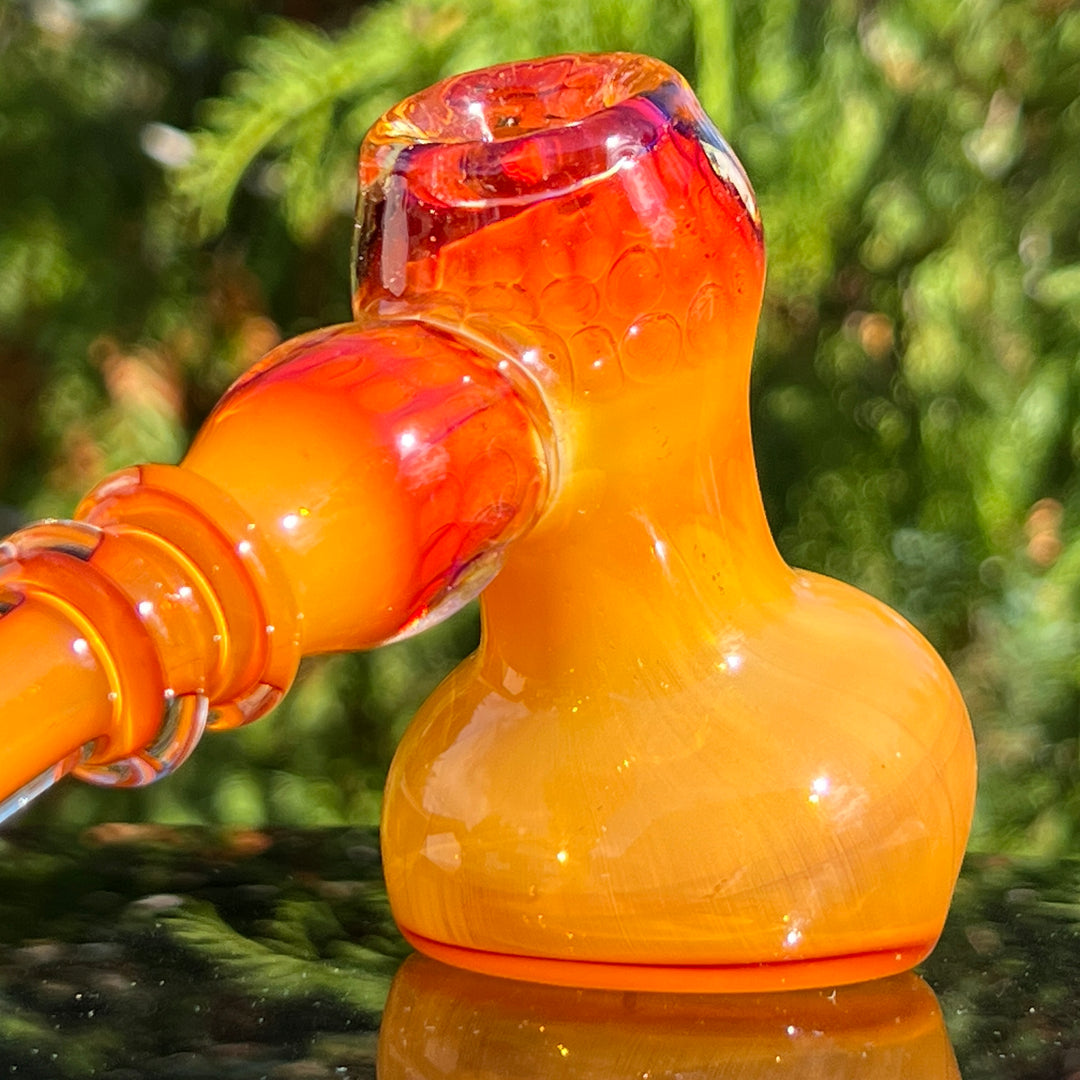 Honey Honeycomb Bubbler Glass Pipe TG   