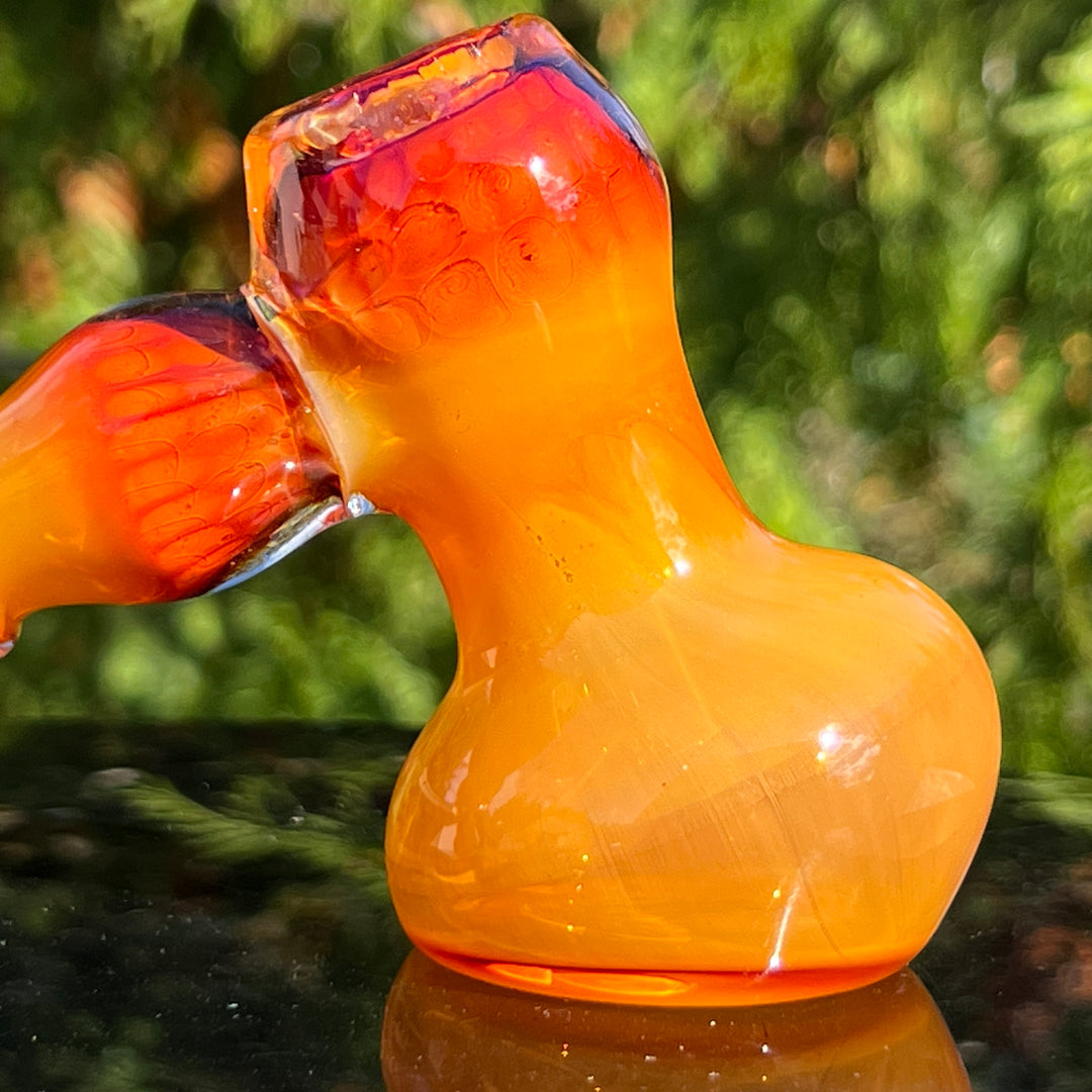 Honey Honeycomb Bubbler Glass Pipe TG   