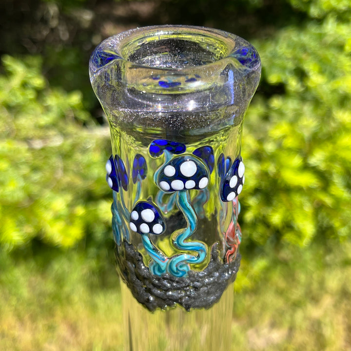 15" Mushroom Swirl Beaker Bong Glass Pipe Mary Jane's Glass   