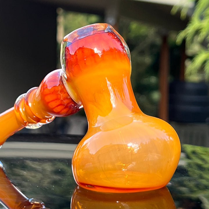 Honey Honeycomb Bubbler Glass Pipe TG   