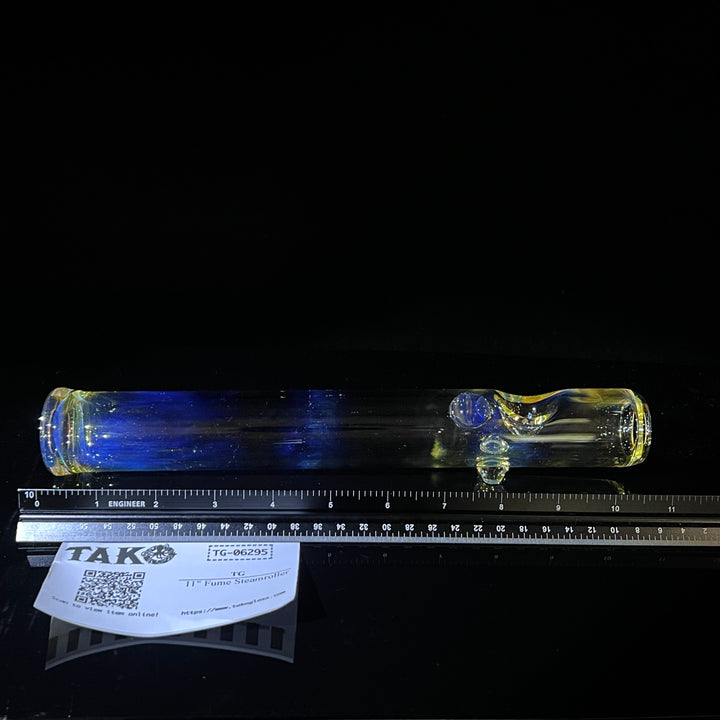 11" Fume Steamroller Glass Pipe TG   