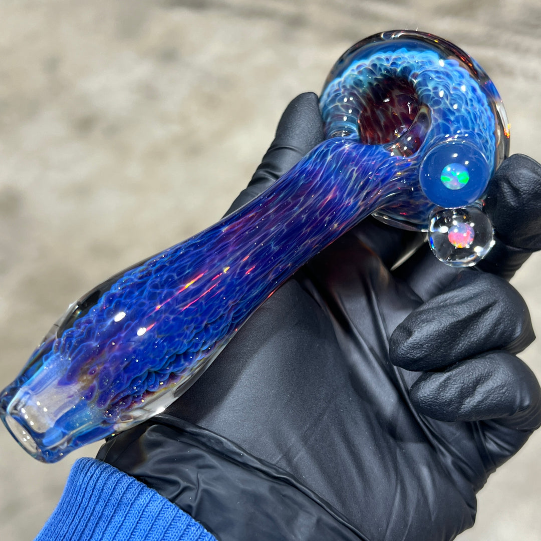 Large Purple Nebula Opal Pipe Glass Pipe Tako Glass   