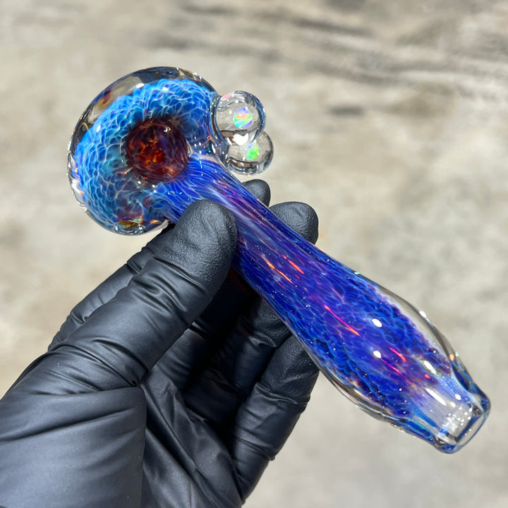 Large Purple Nebula Opal Pipe Glass Pipe Tako Glass   