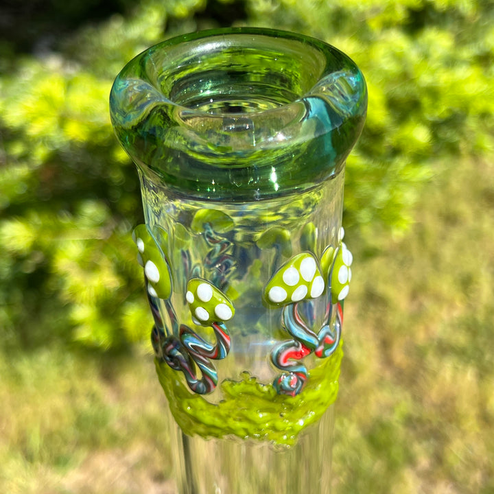 15" Mushroom Swirl Beaker Bong Glass Pipe Mary Jane's Glass   