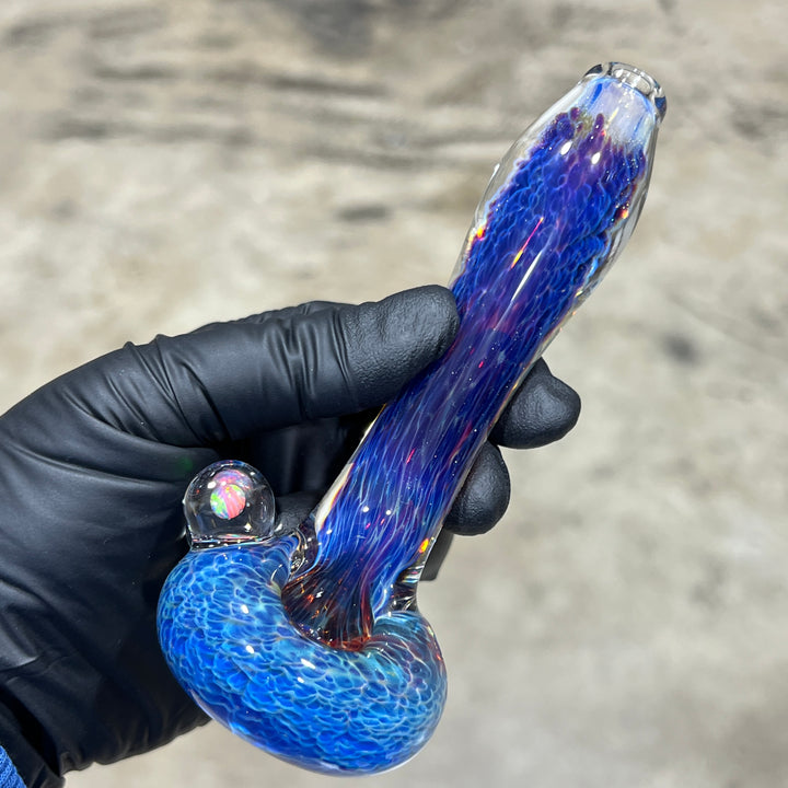 Large Purple Nebula Opal Pipe Glass Pipe Tako Glass   