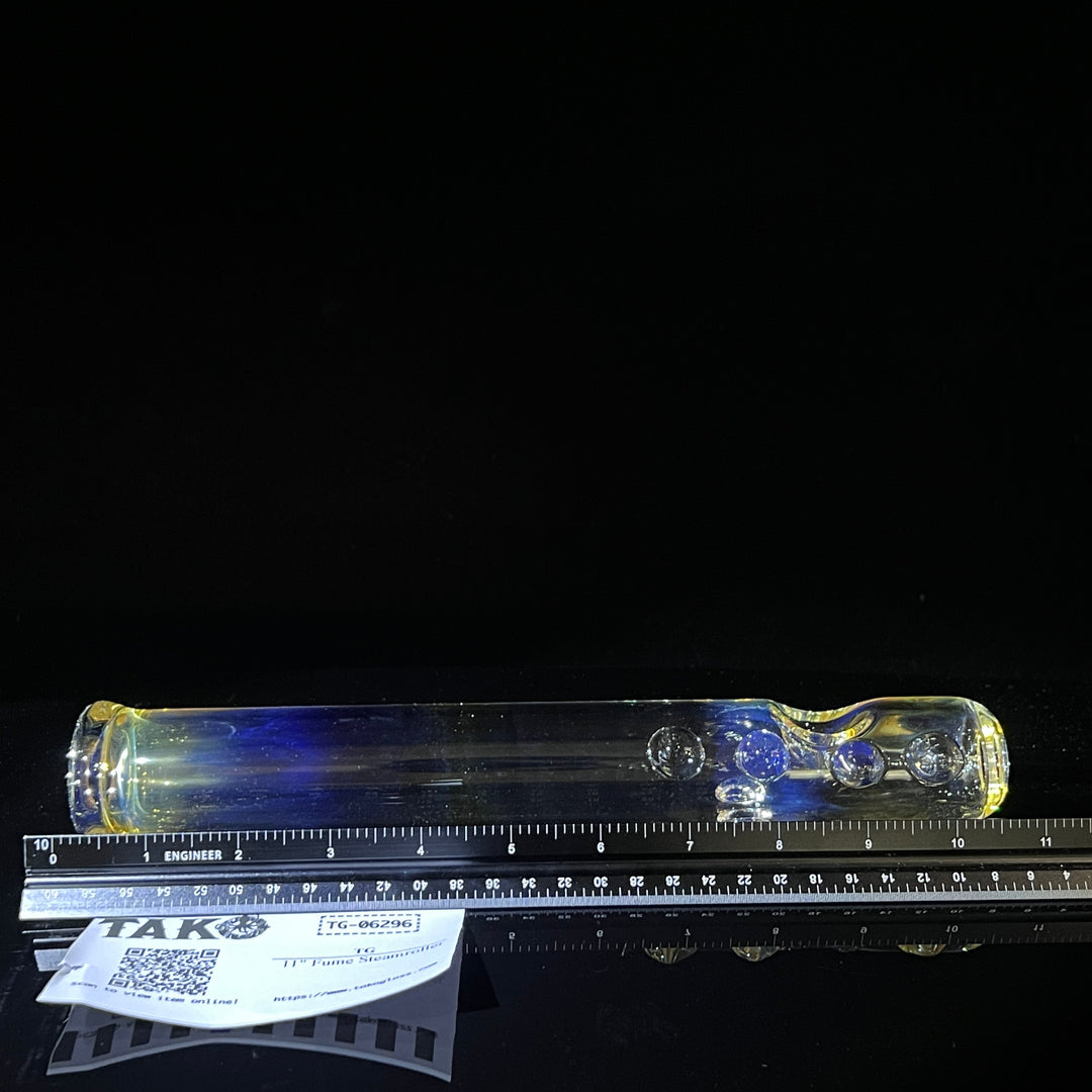 11" Fume Steamroller Glass Pipe TG   