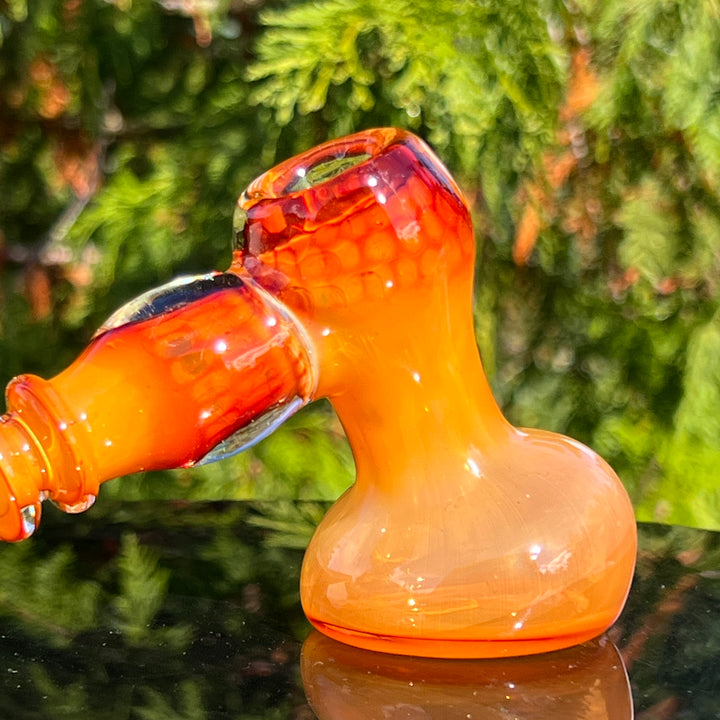 Honey Honeycomb Bubbler Glass Pipe TG   