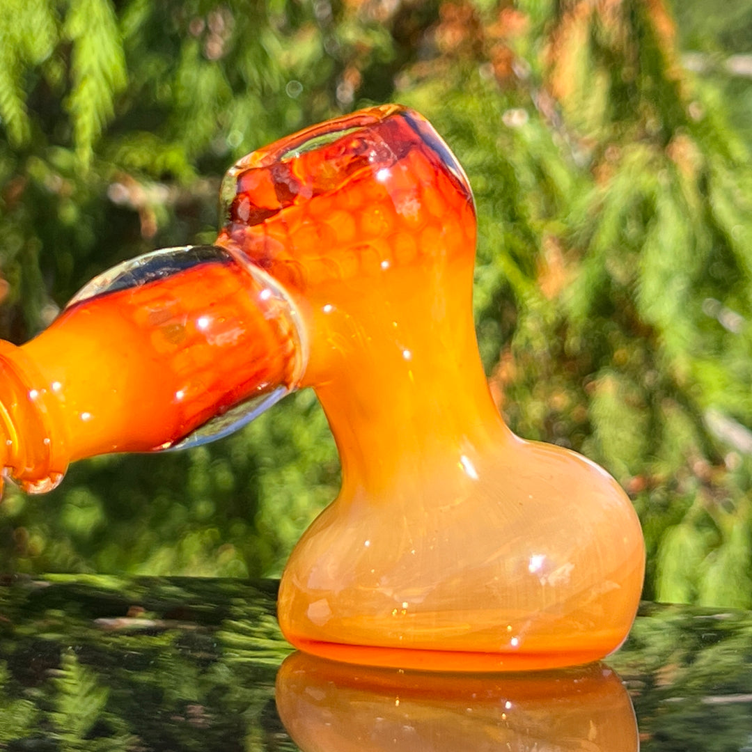 Honey Honeycomb Bubbler Glass Pipe TG   