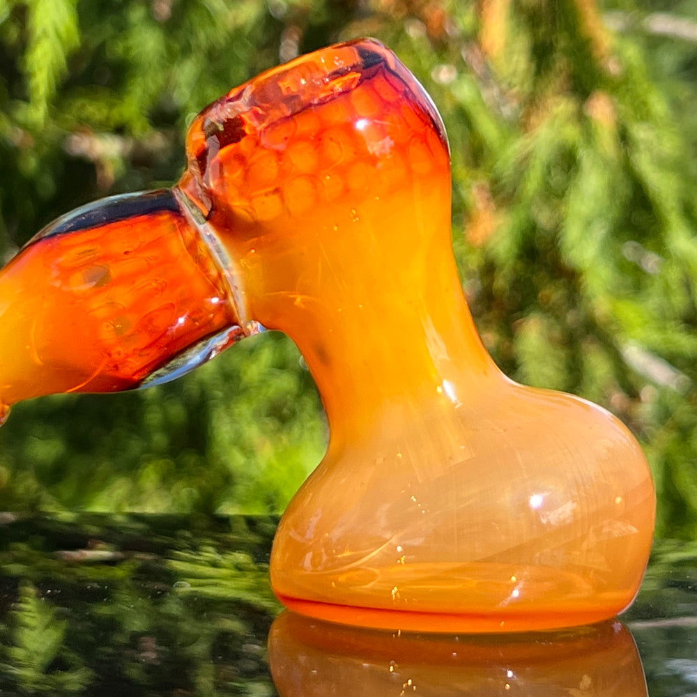 Honey Honeycomb Bubbler Glass Pipe TG   