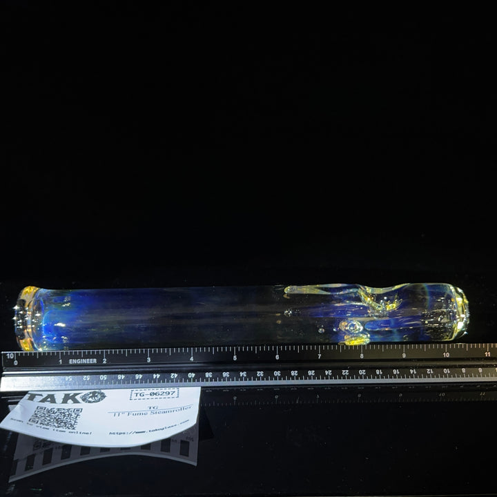 11" Fume Steamroller Glass Pipe TG   