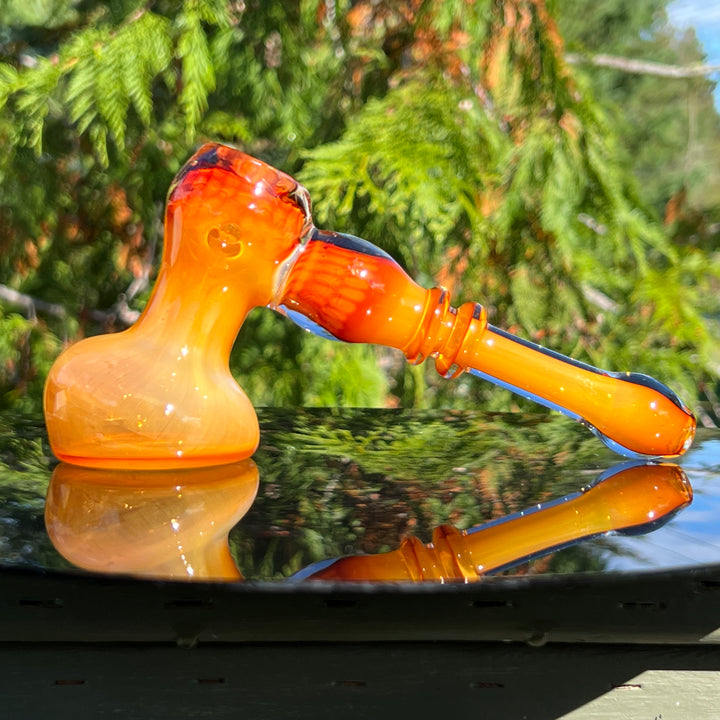 Honey Honeycomb Bubbler Glass Pipe TG   