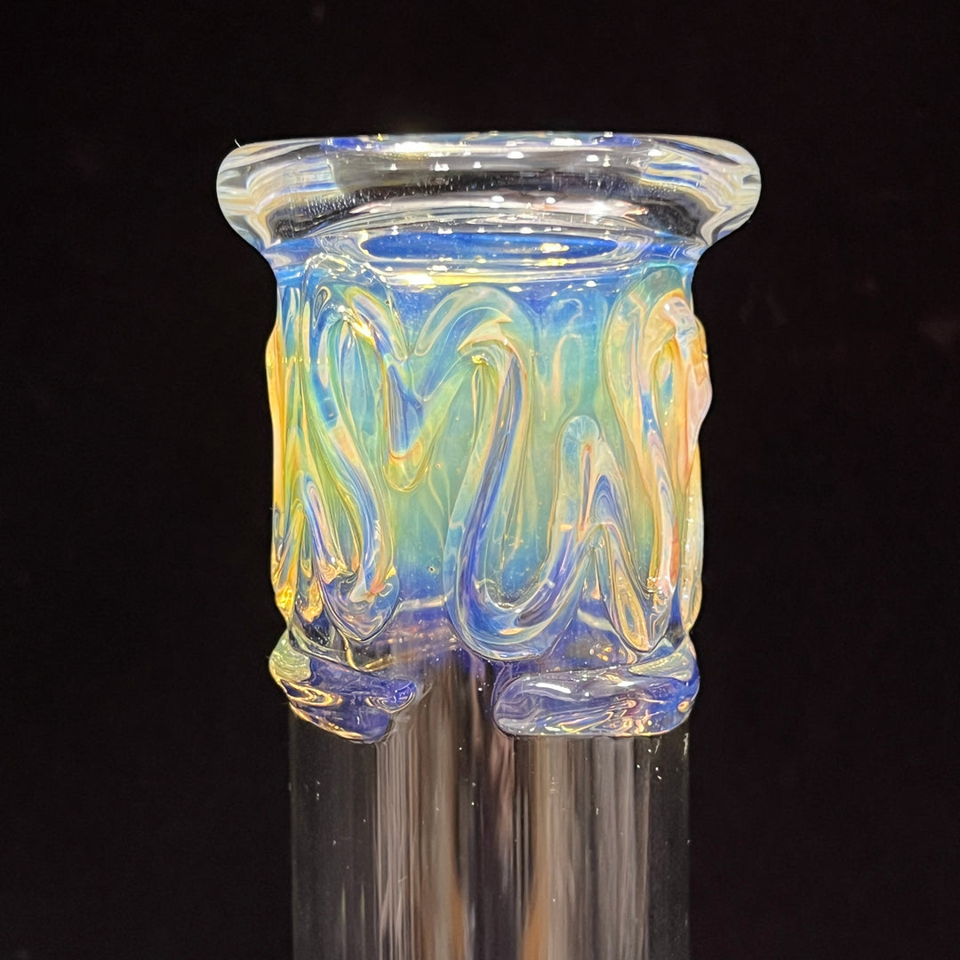 12" Ripple Fume Beaker Bong Glass Pipe TG   