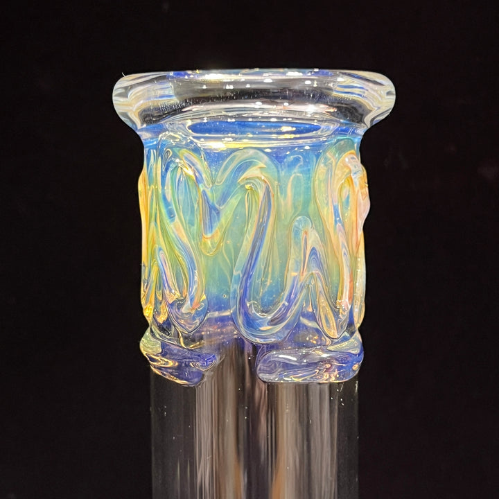 12" Ripple Fume Beaker Bong Glass Pipe TG   