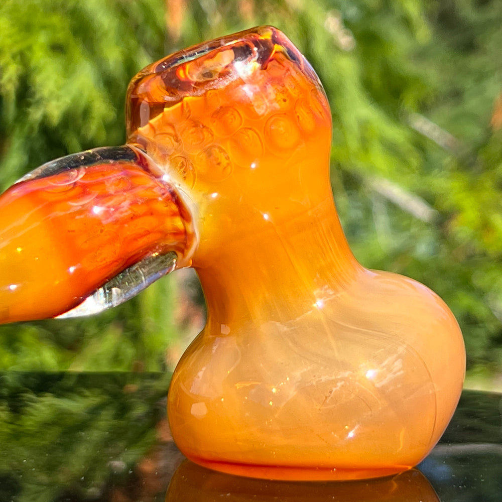 Honey Honeycomb Bubbler Glass Pipe TG   