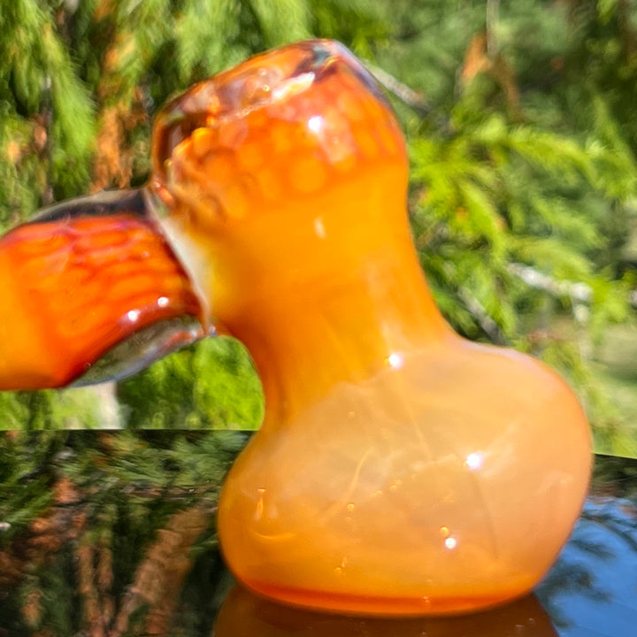 Honey Honeycomb Bubbler Glass Pipe TG   