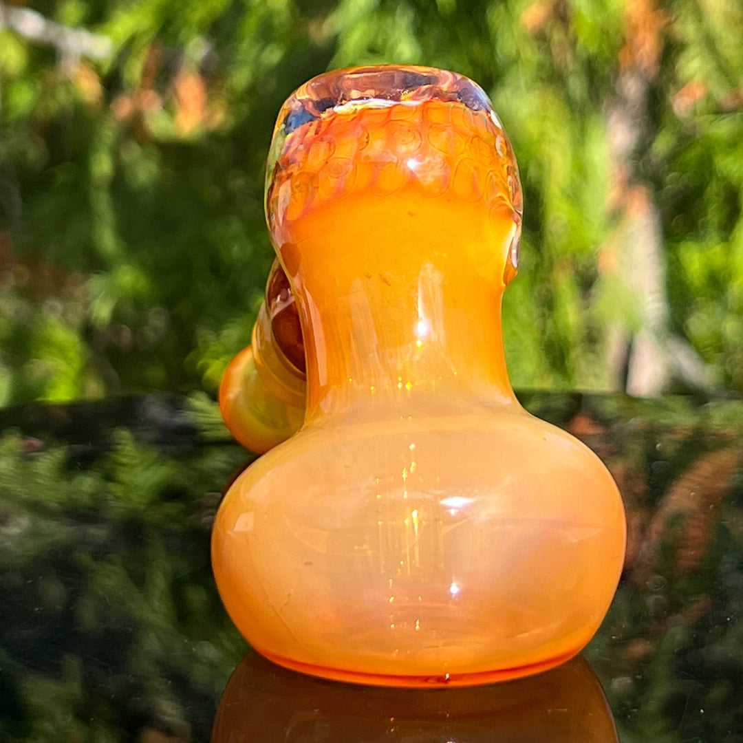 Honey Honeycomb Bubbler Glass Pipe TG   