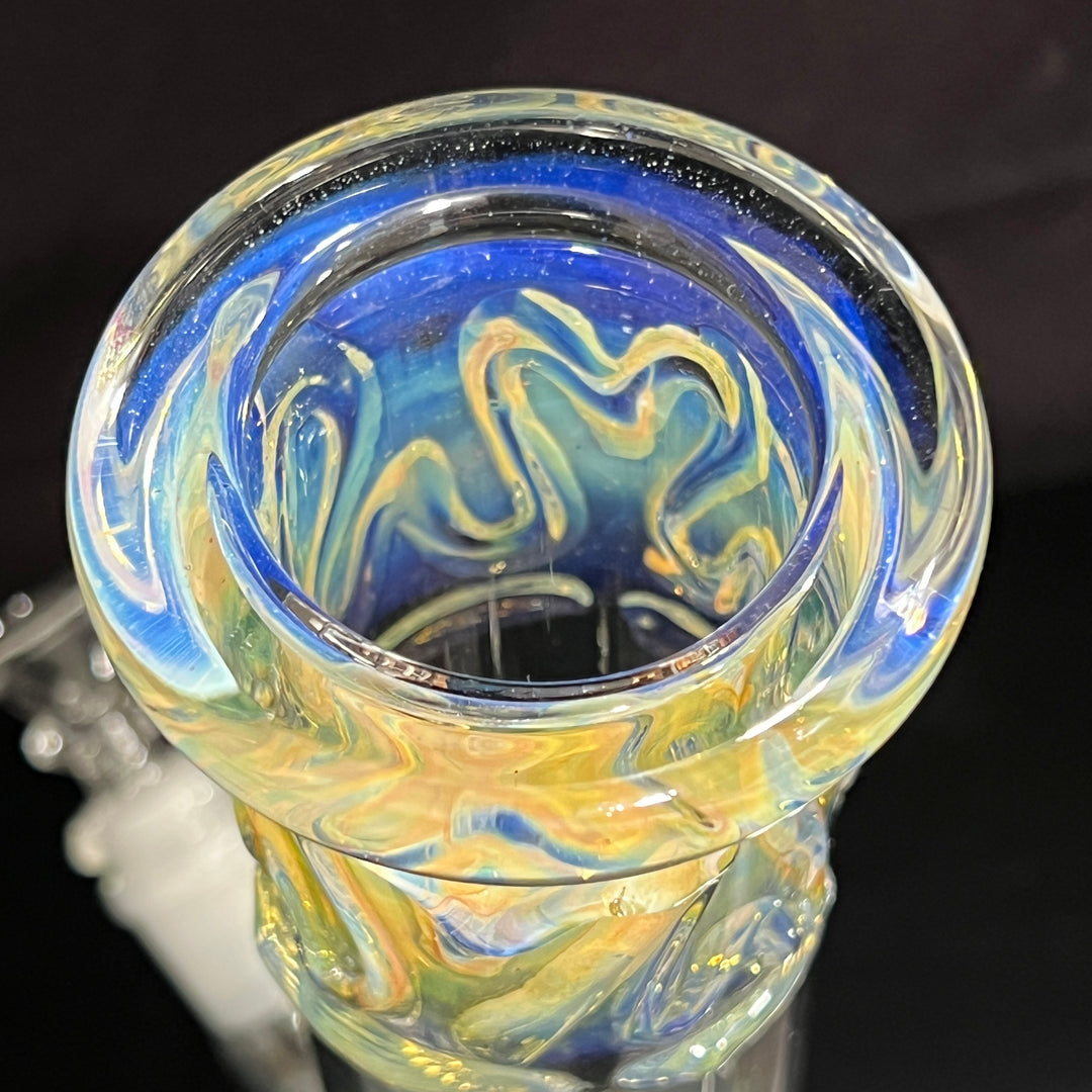 12" Ripple Fume Beaker Bong Glass Pipe TG   