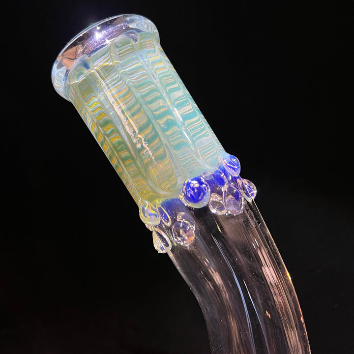 15" Fumed Bent Neck Beaker Bong Glass Pipe Mary Jane's Glass   