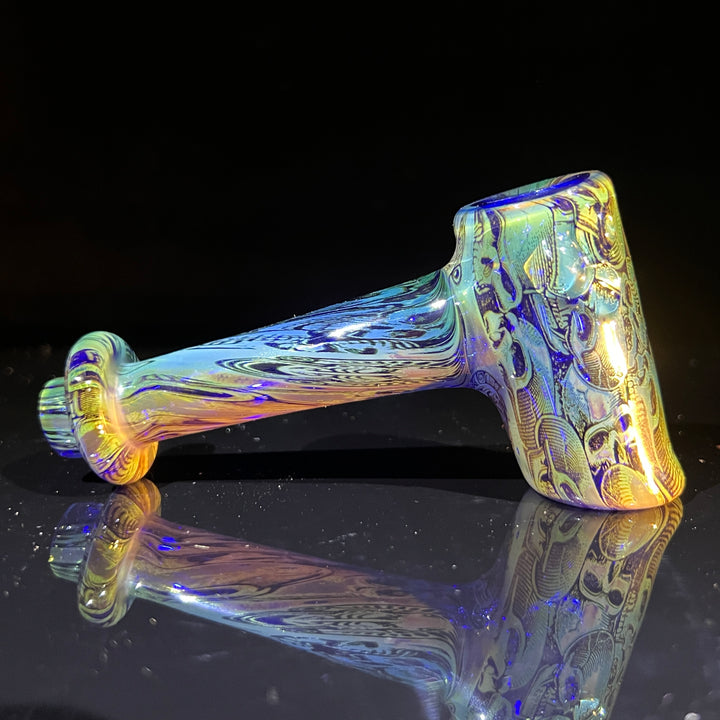 Fumed Skulls Hash Hammer Glass Pipe KOP Glass   