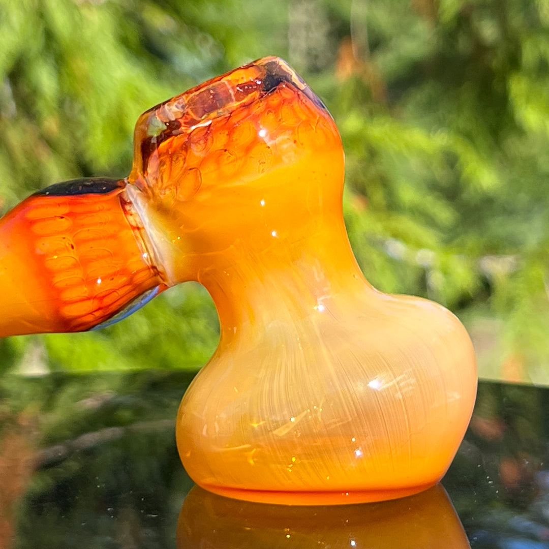 Honey Honeycomb Bubbler Glass Pipe TG   