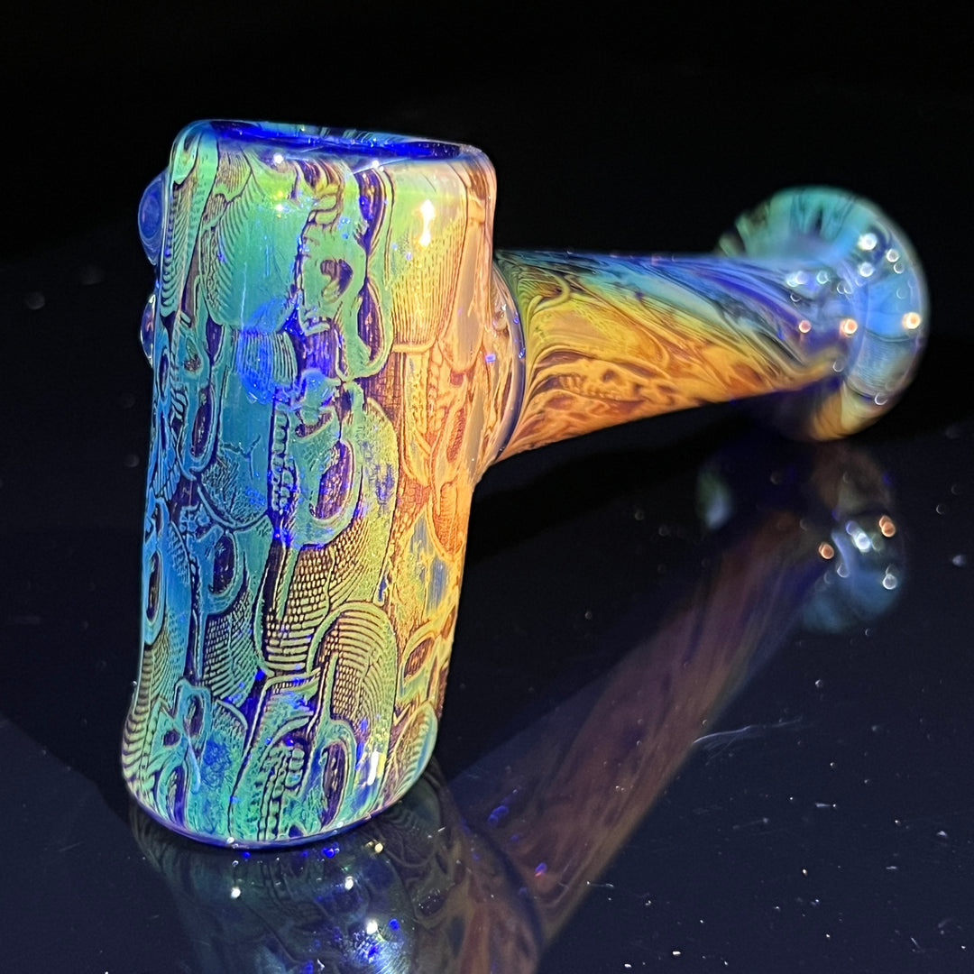 Fumed Skulls Hash Hammer Glass Pipe KOP Glass   