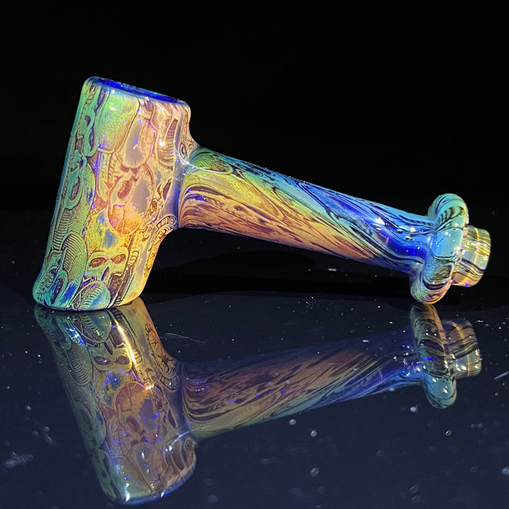 Fumed Skulls Hash Hammer Glass Pipe KOP Glass   