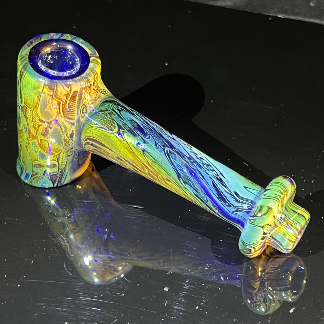 Fumed Skulls Hash Hammer Glass Pipe KOP Glass   