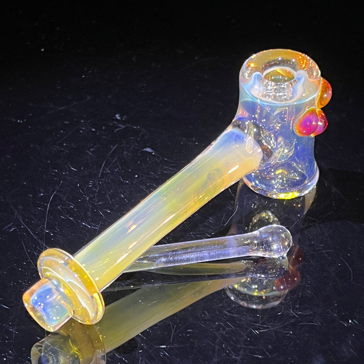 Silver Fumed Hash Hammer Glass Pipe KOP Glass   