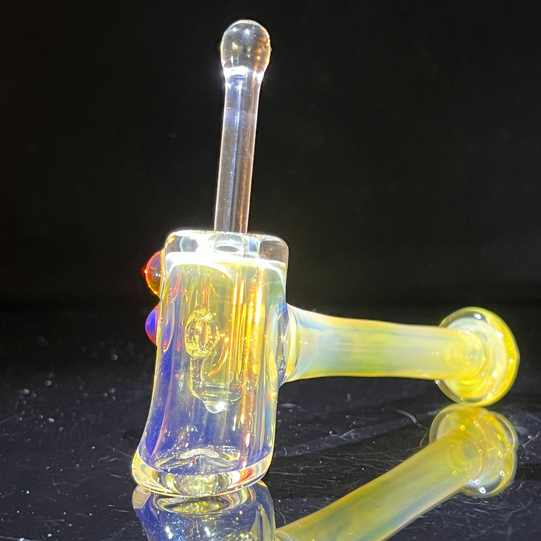 Silver Fumed Hash Hammer Glass Pipe KOP Glass   