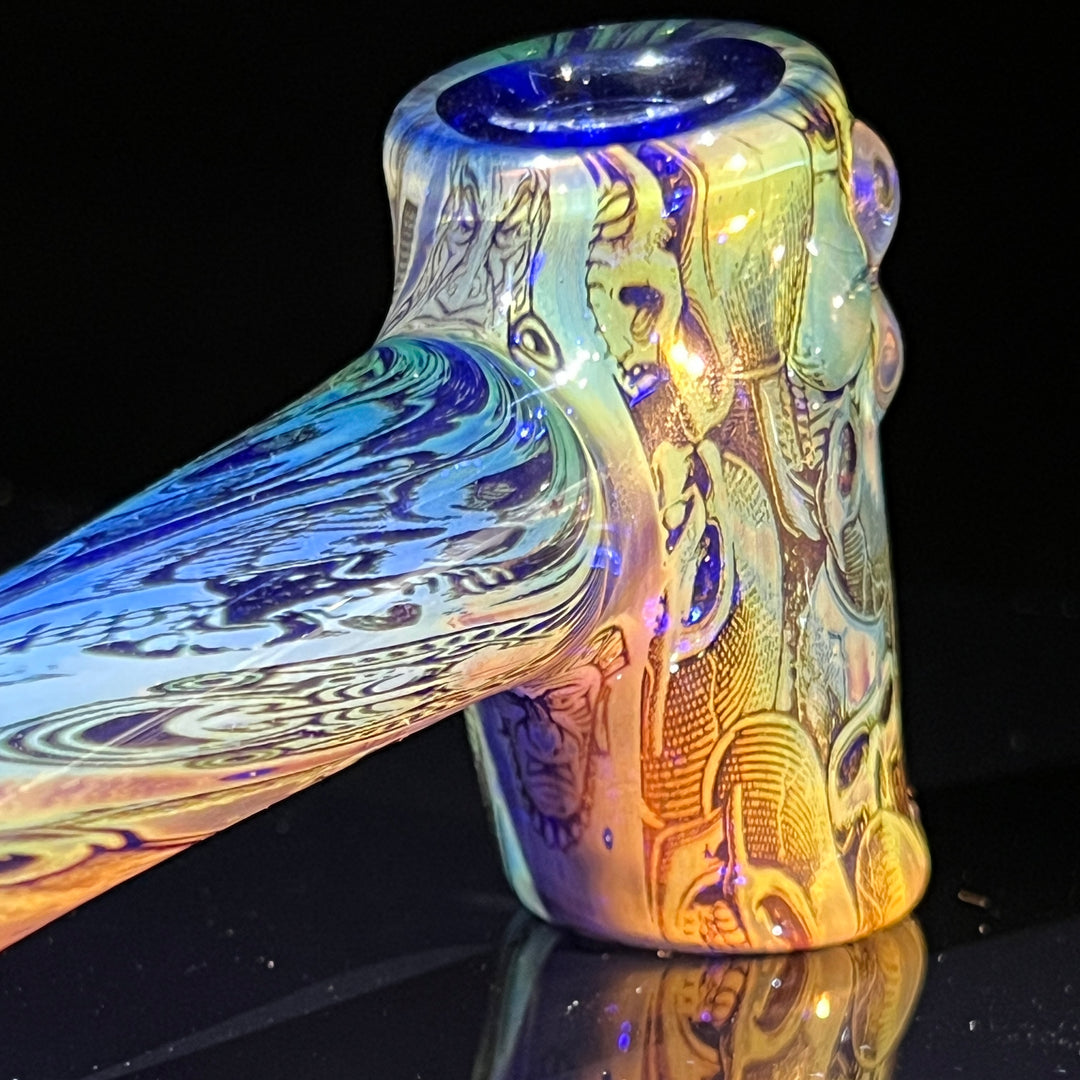 Fumed Skulls Hash Hammer Glass Pipe KOP Glass   