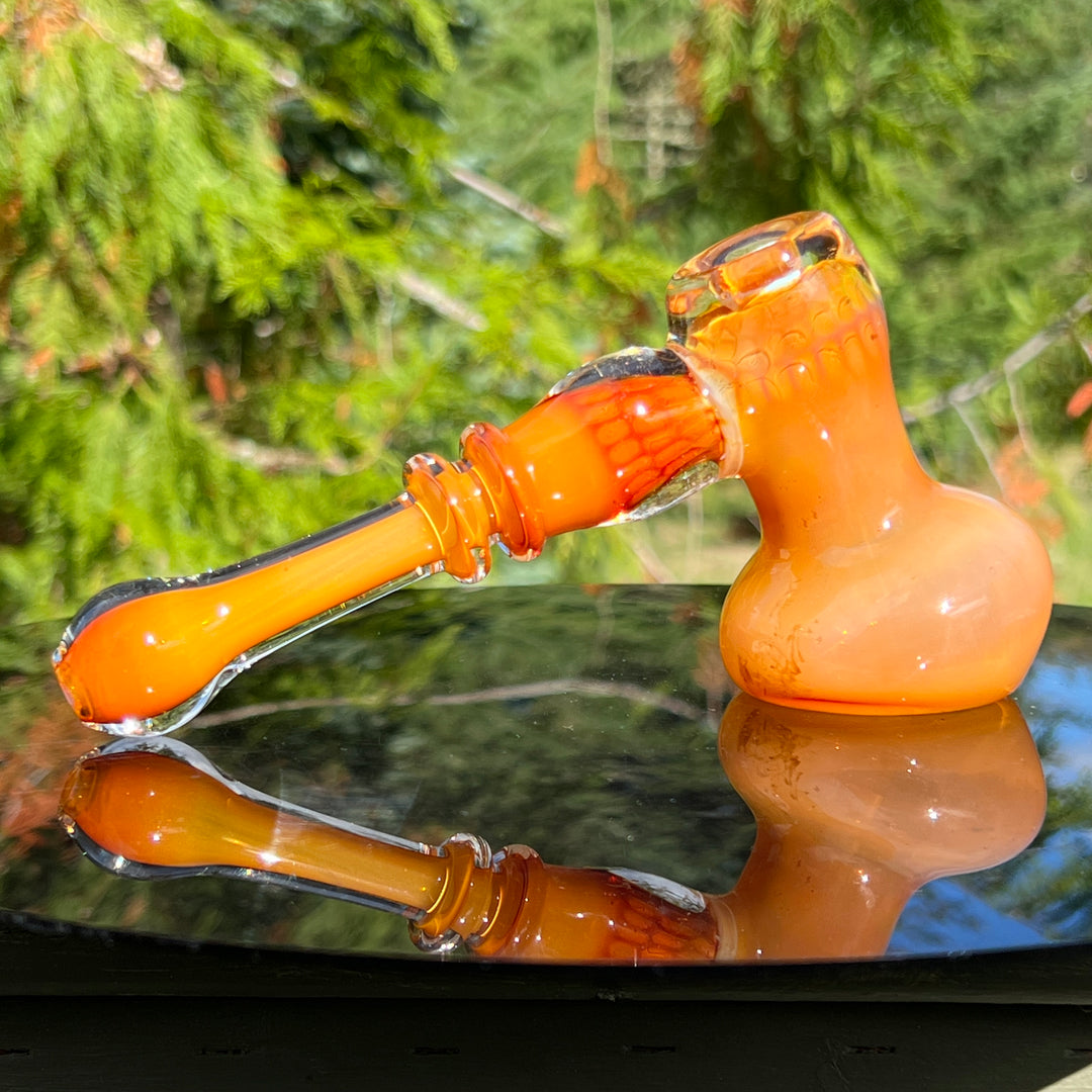 Honey Honeycomb Bubbler Glass Pipe TG   