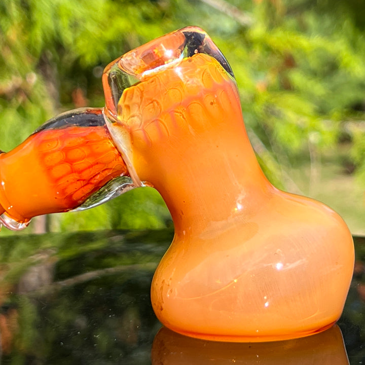 Honey Honeycomb Bubbler Glass Pipe TG   