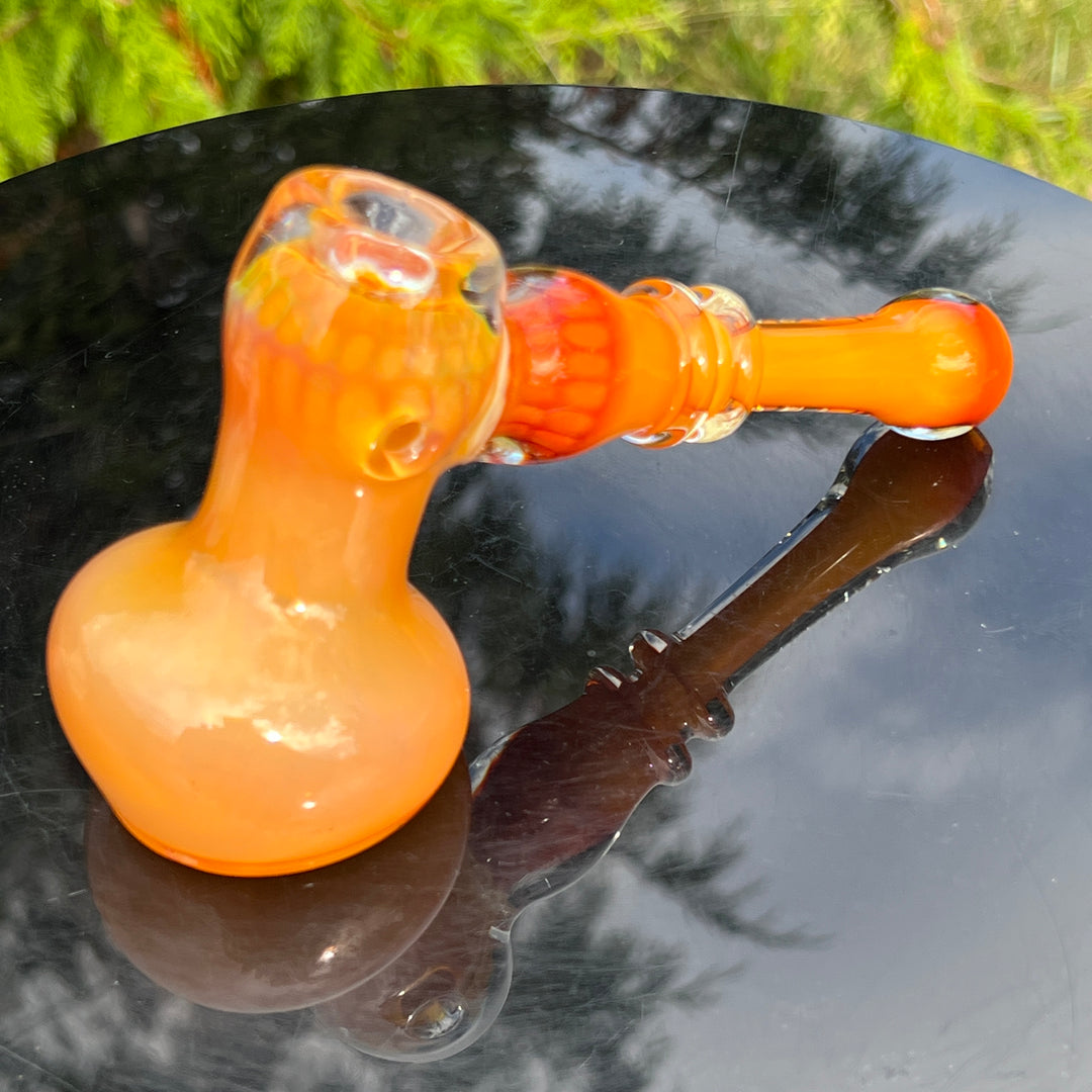 Honey Honeycomb Bubbler Glass Pipe TG   