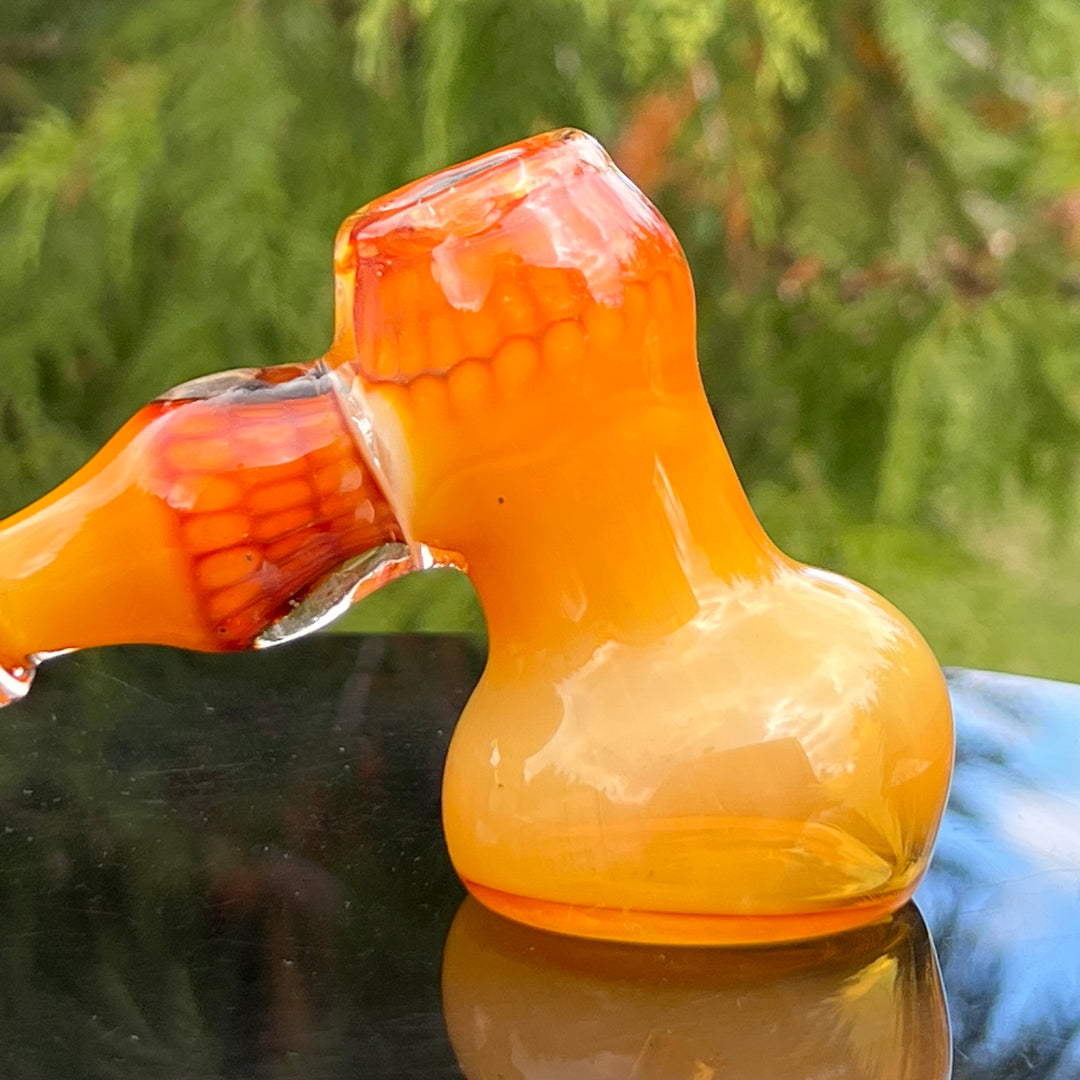 Honey Honeycomb Bubbler Glass Pipe TG   