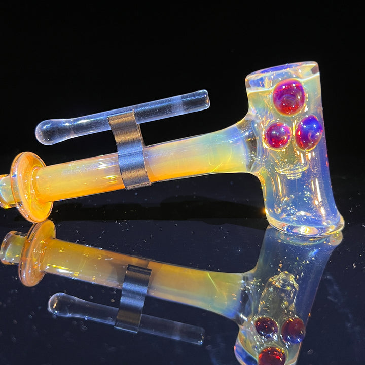 Silver Fumed Hash Hammer Glass Pipe KOP Glass   