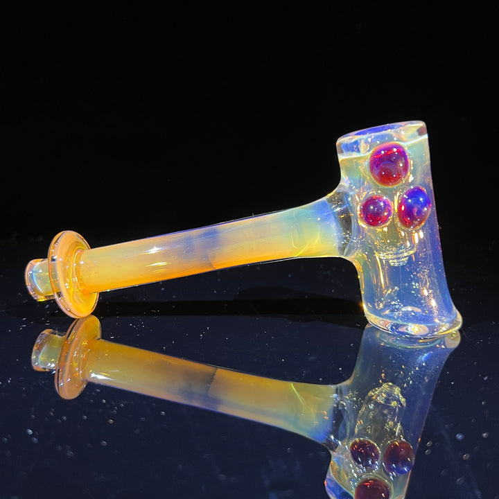 Silver Fumed Hash Hammer Glass Pipe KOP Glass   