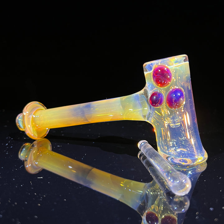 Silver Fumed Hash Hammer Glass Pipe KOP Glass   