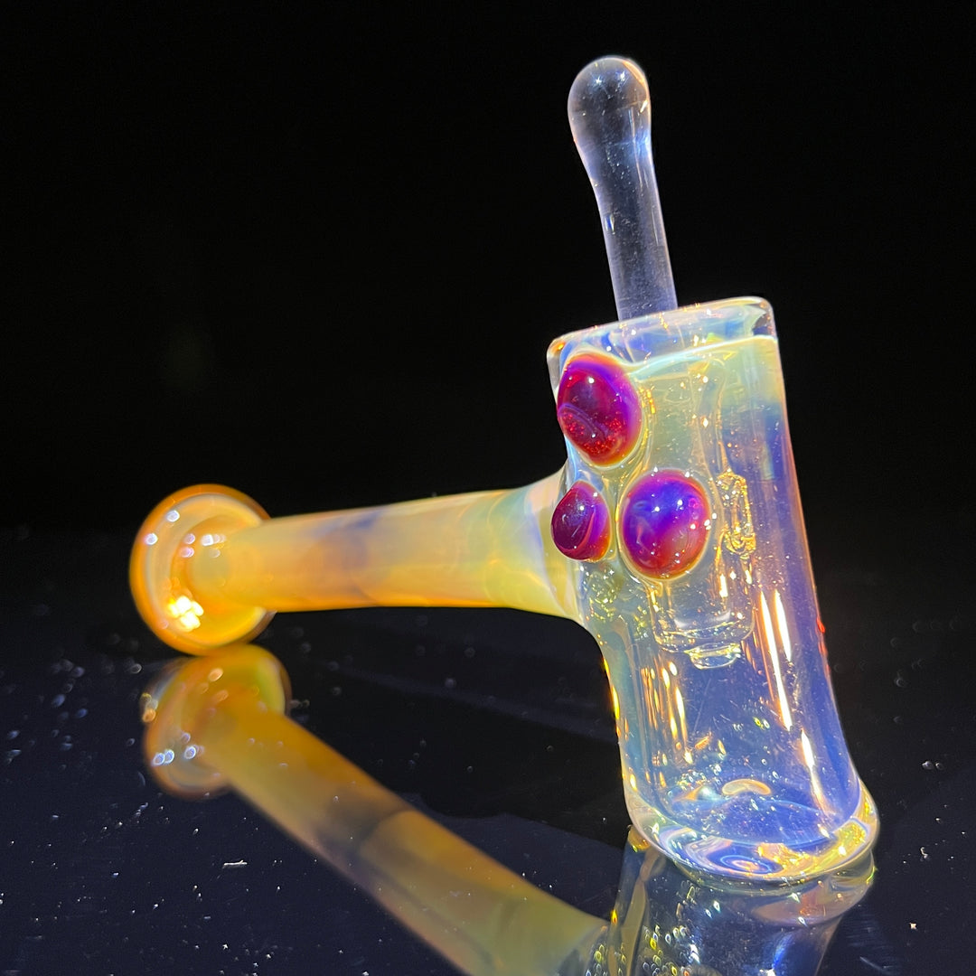 Silver Fumed Hash Hammer Glass Pipe KOP Glass   