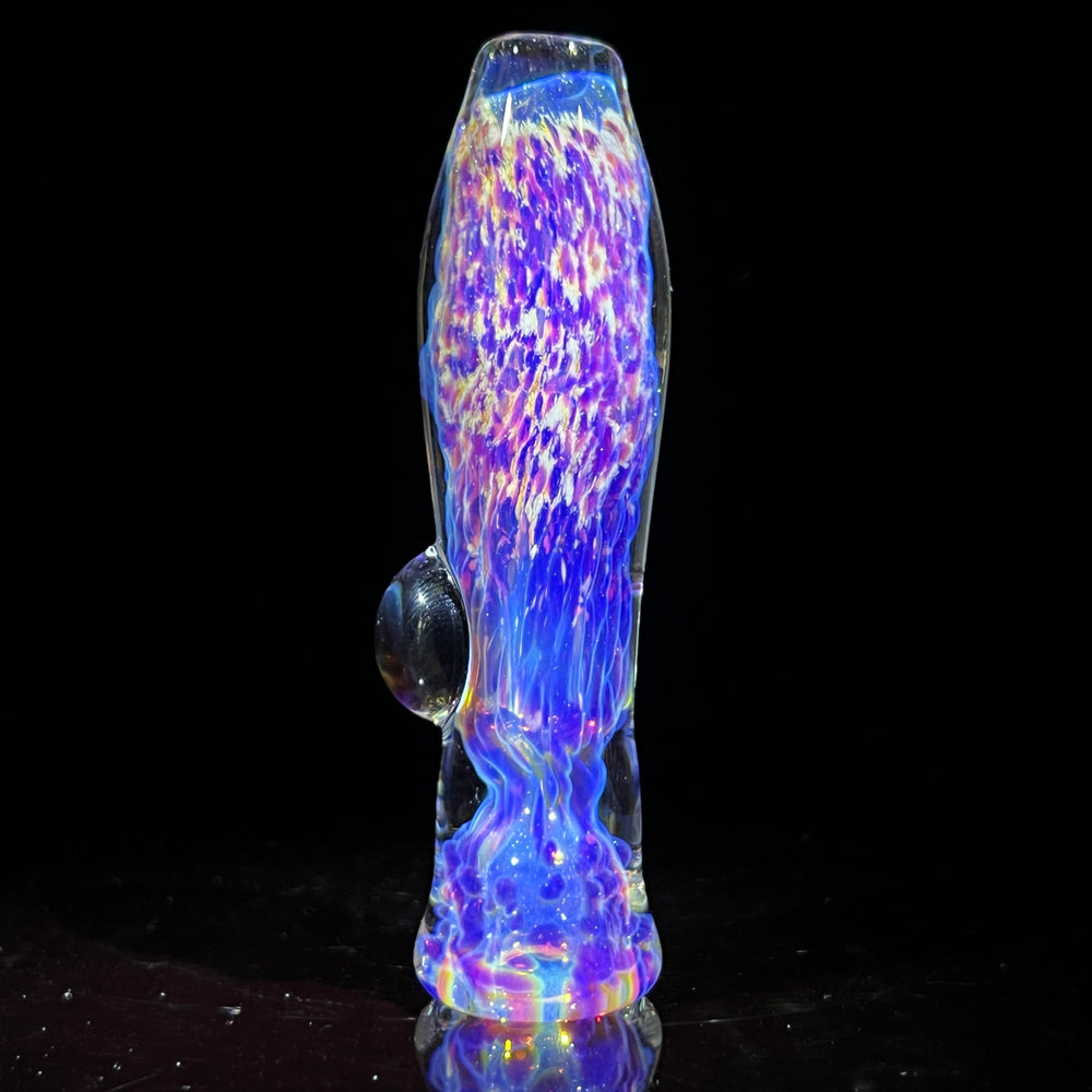 Purple Nebula Chillum Glass Pipe Tako Glass   