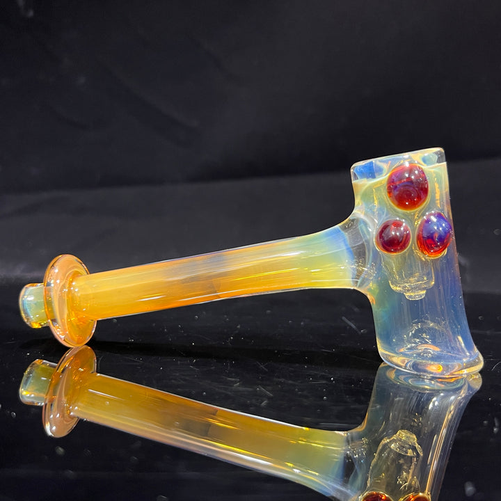 Silver Fumed Hash Hammer Glass Pipe KOP Glass   